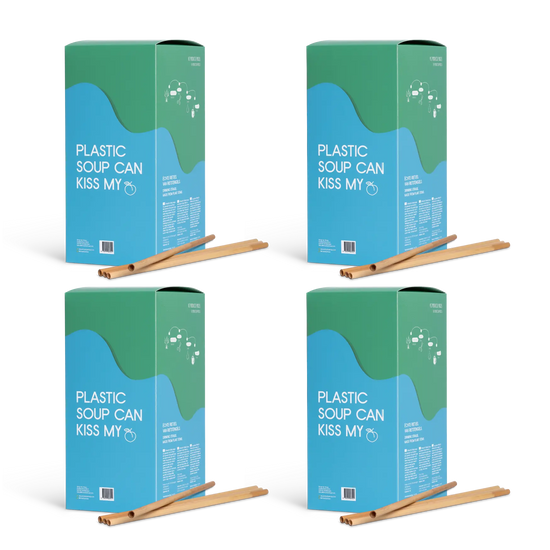 Straw by Straw eco-friendly straws 4pack 25 cm x 6-8 mm
